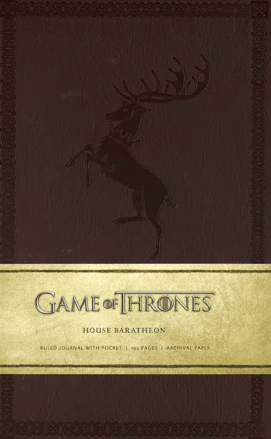Game Of Thrones: House Baratheon HarDCover Ruled Journal (Large, Brown)
