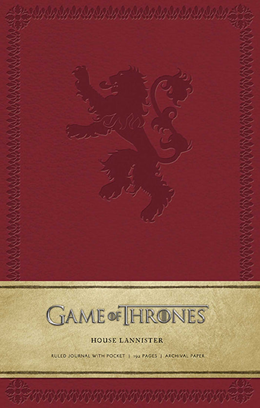 Game Of Thrones: House Lannister Hardcover Ruled Journal