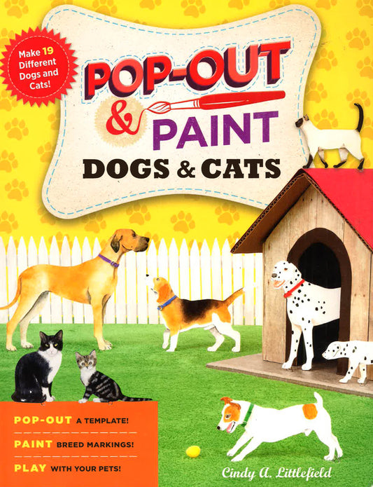 Pop-Out And Paint: Dogs And Cats