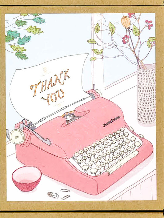 Typewriter Greenthanks