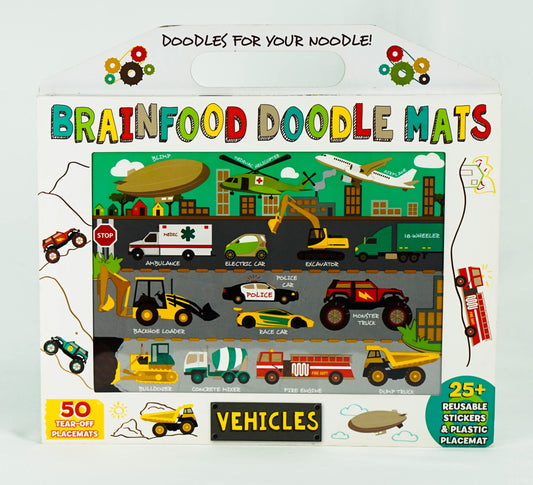 Vehicles: Brainfood Doodle Mats