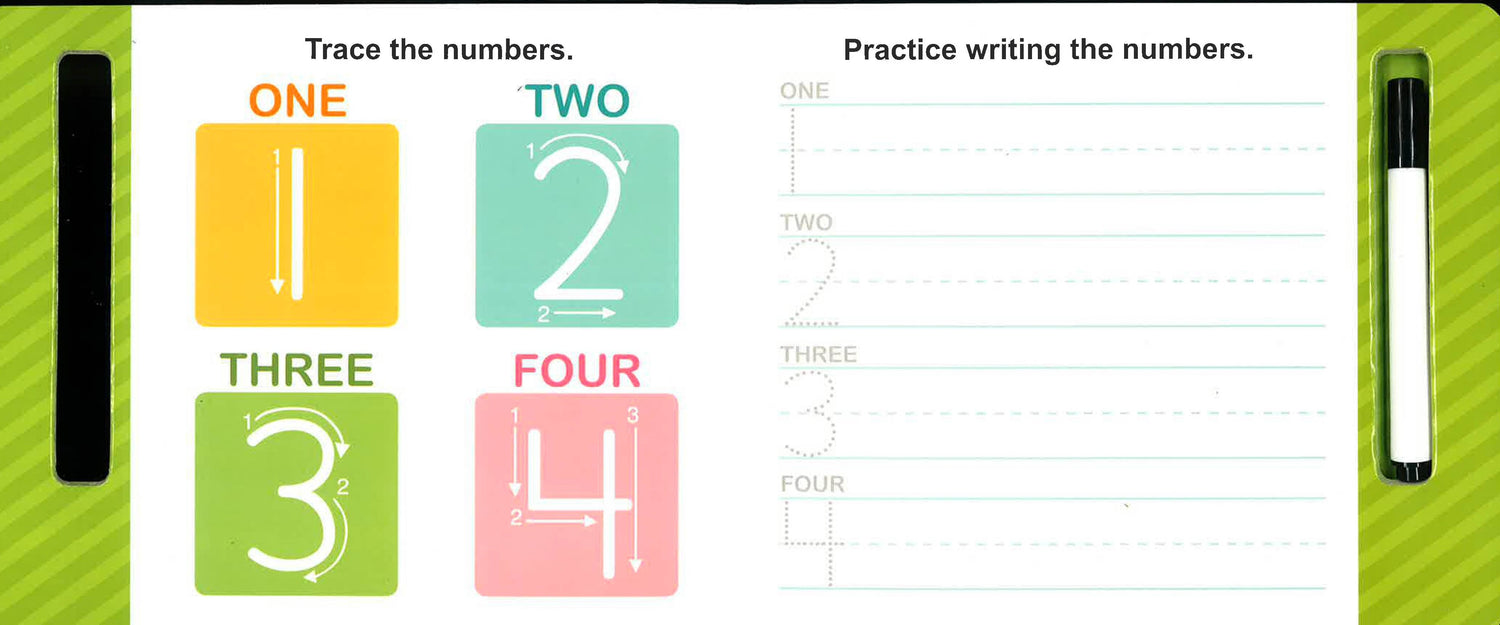 Writing Practice: Numbers (Wipe Clean Book) – BookXcess