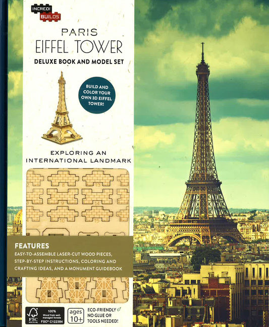 Paris Eiffel Tower Deluxe Book And Model Set (Incredi Builds)