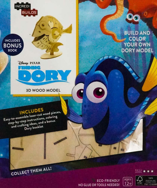 Incredibuilds Finding Dory 3D Wood Model
