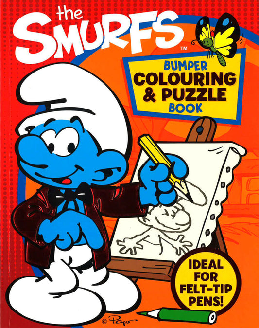 Smurfs Bumper Colouring And Puzzle Book
