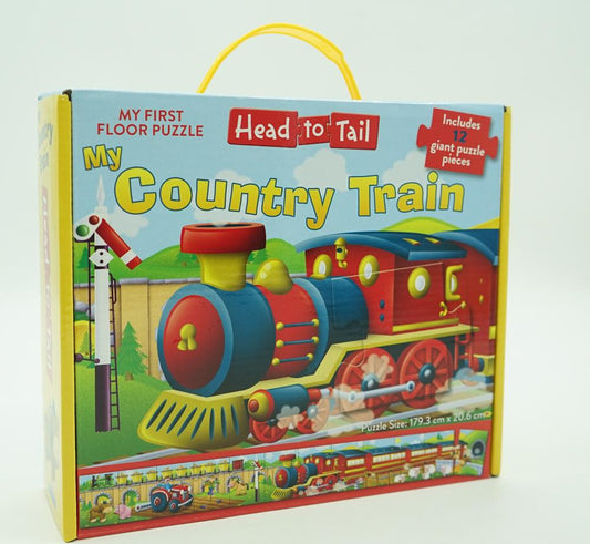 Head To Tail: My Country Train - My First Floor Puzzle