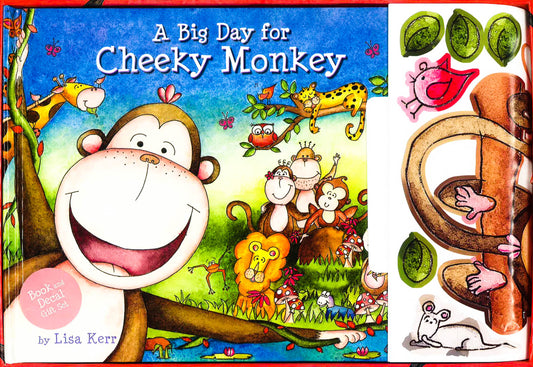 Day With Cheeky Monkey Book & Decal Set