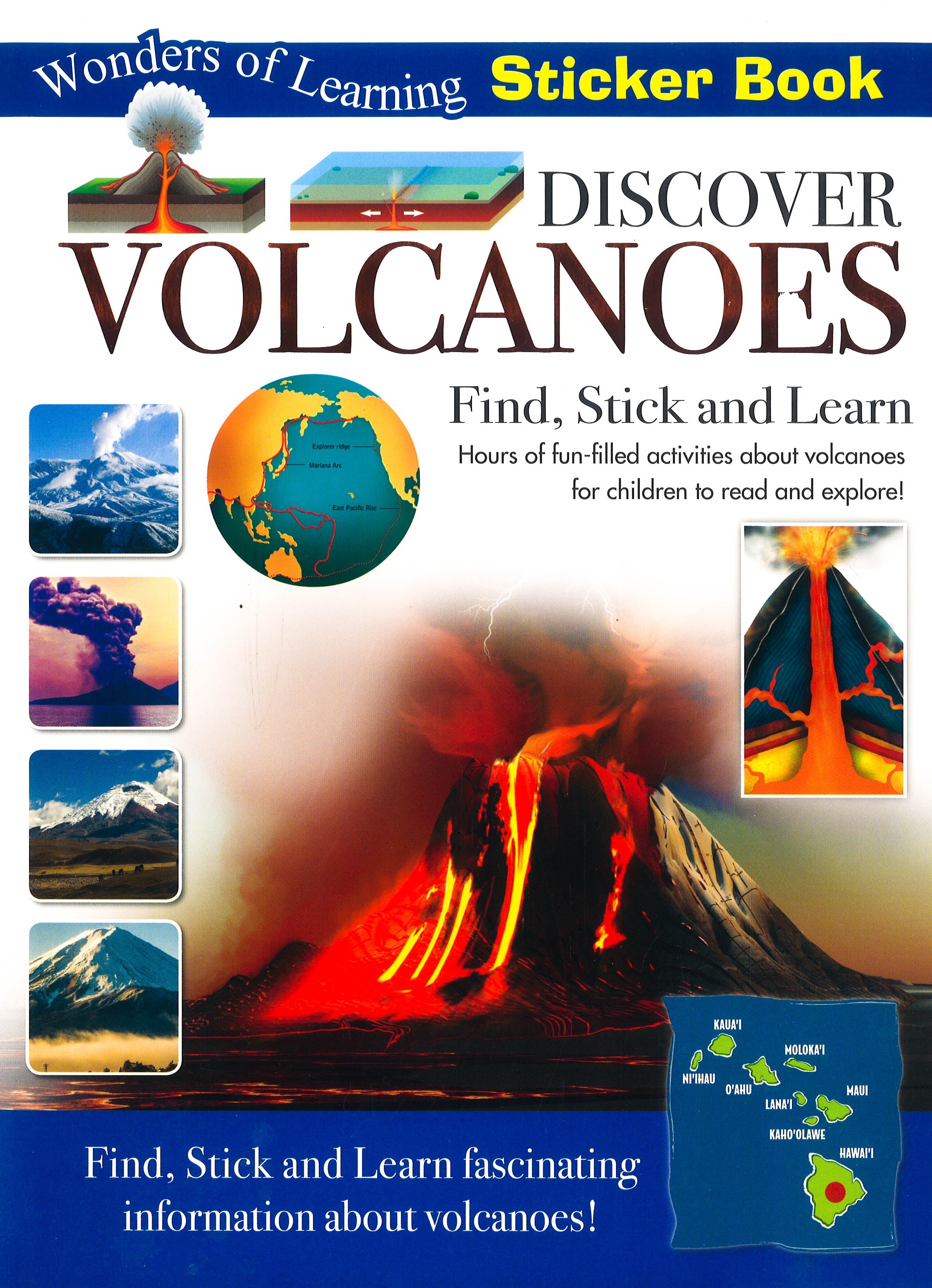 Volcano Sticker Book Wonders Of Learning Sticker Book - Volcanoes – BookXcess