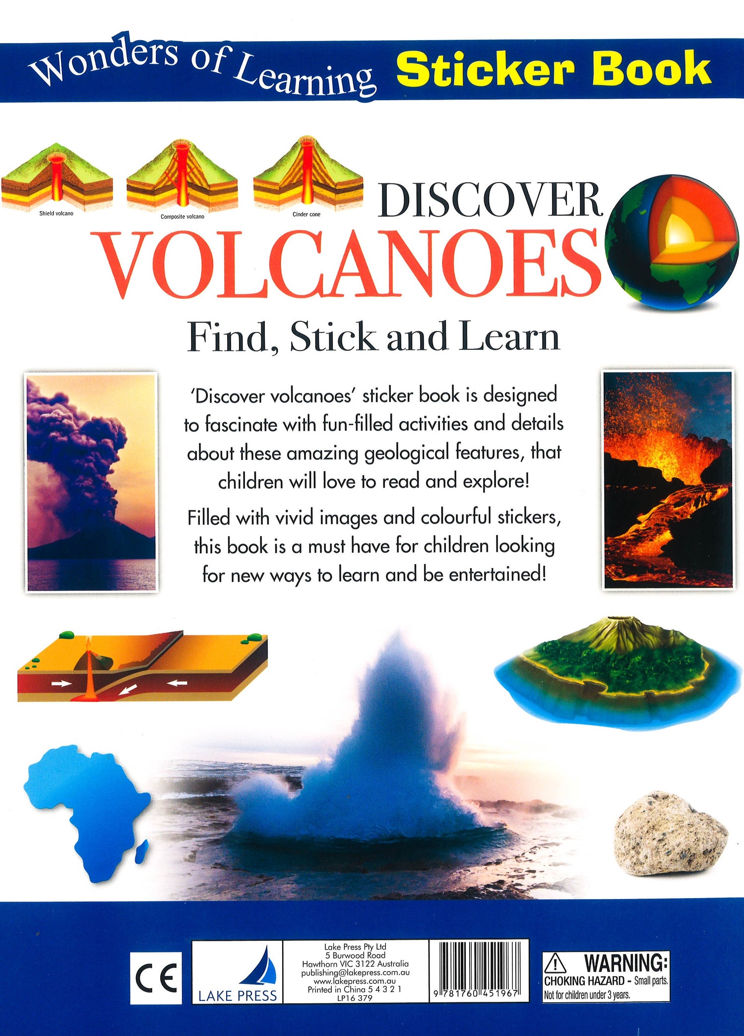 Volcano Sticker Book Wonders Of Learning Sticker Book - Volcanoes – BookXcess