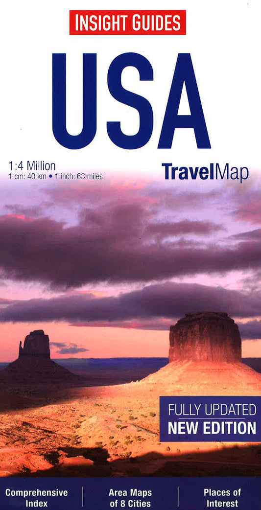 Insight Travel Map: Usa & Canada South