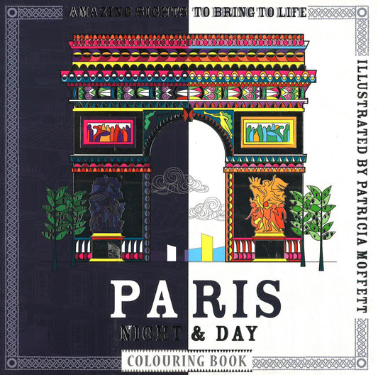 Paris Night & Day Colouring Book