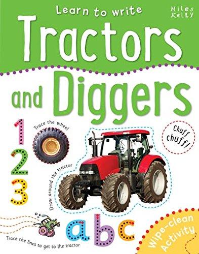Tractors And Diggers Wipe-Clean Activity Book (Learn To Write)