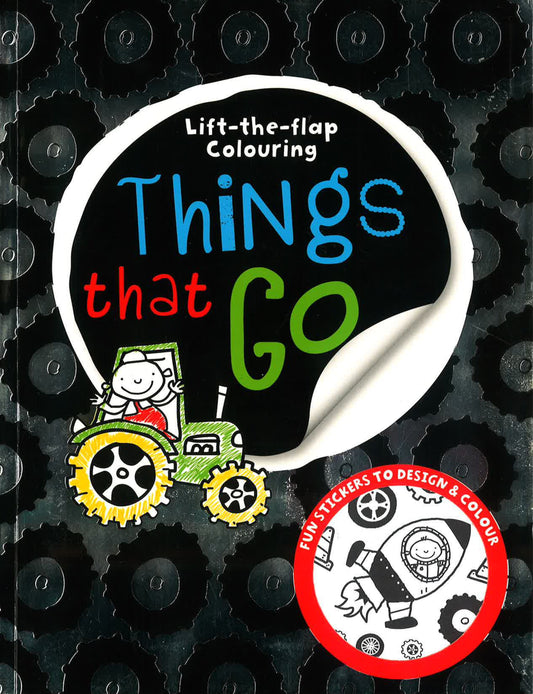 Lift-The-Flap Things That Go Colouring - Make Believe Ideas