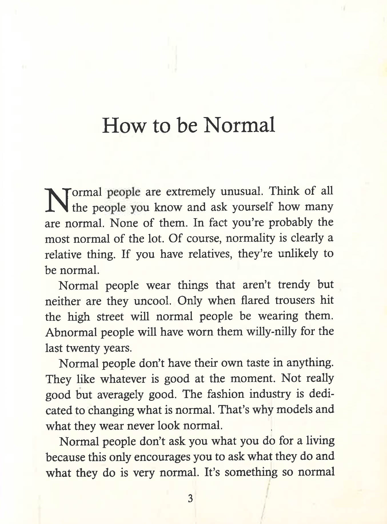 How Do Be Normal How To Be Normal: A Guide For The Perplexed – BookXcess