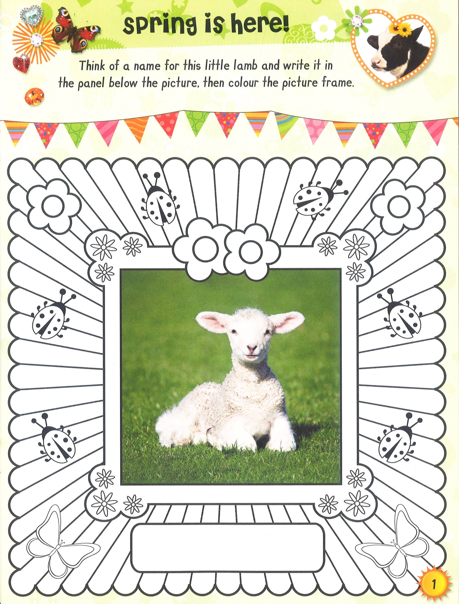 Spring Sticker Picture Activity Spring Sticker Activity – BookXcess