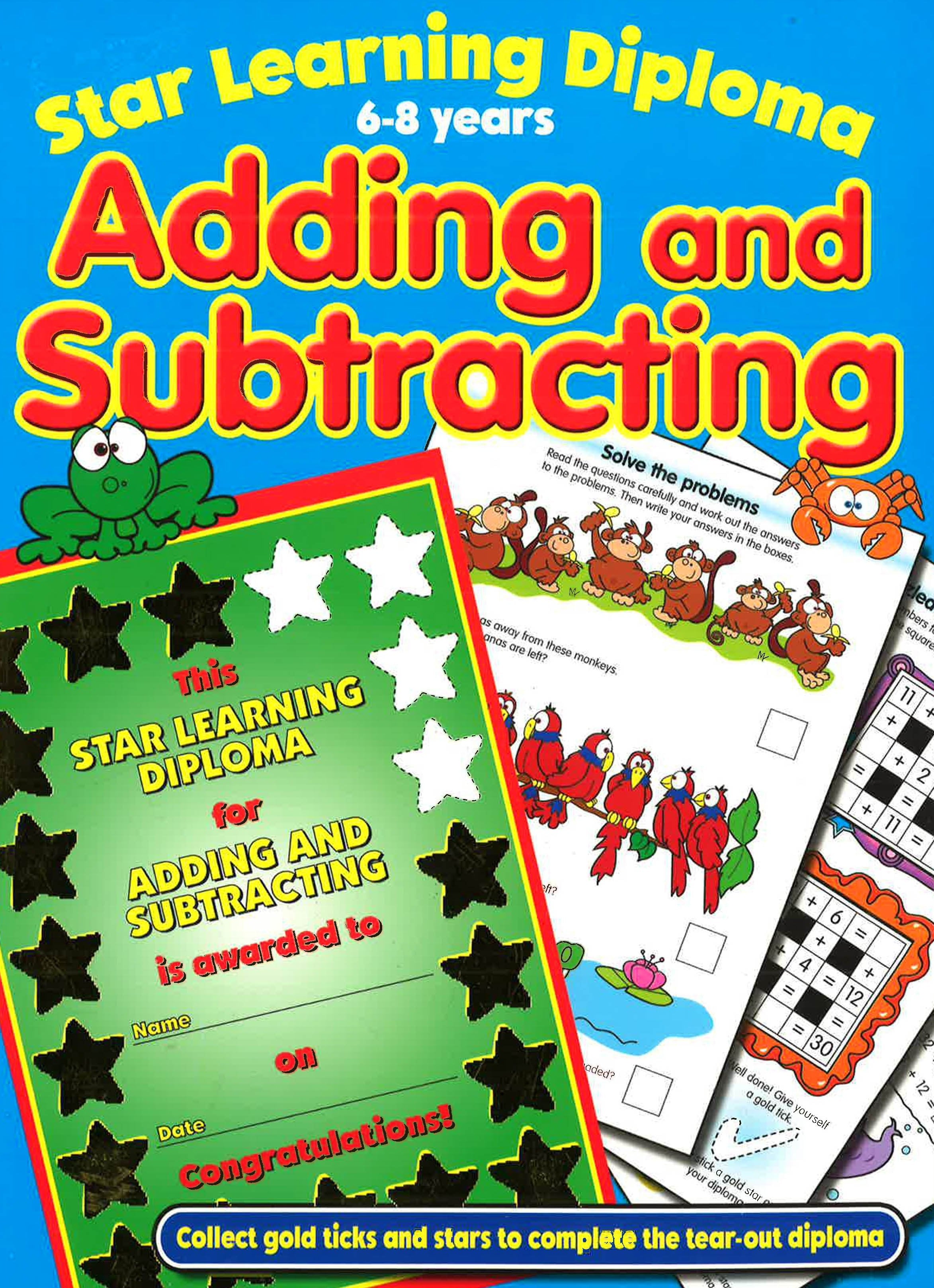 Star Learning Diploma - Adding And Subtracting - 6-8 Years – BookXcess