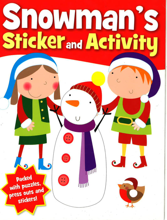 Snowman's Christmas Sticker Activity