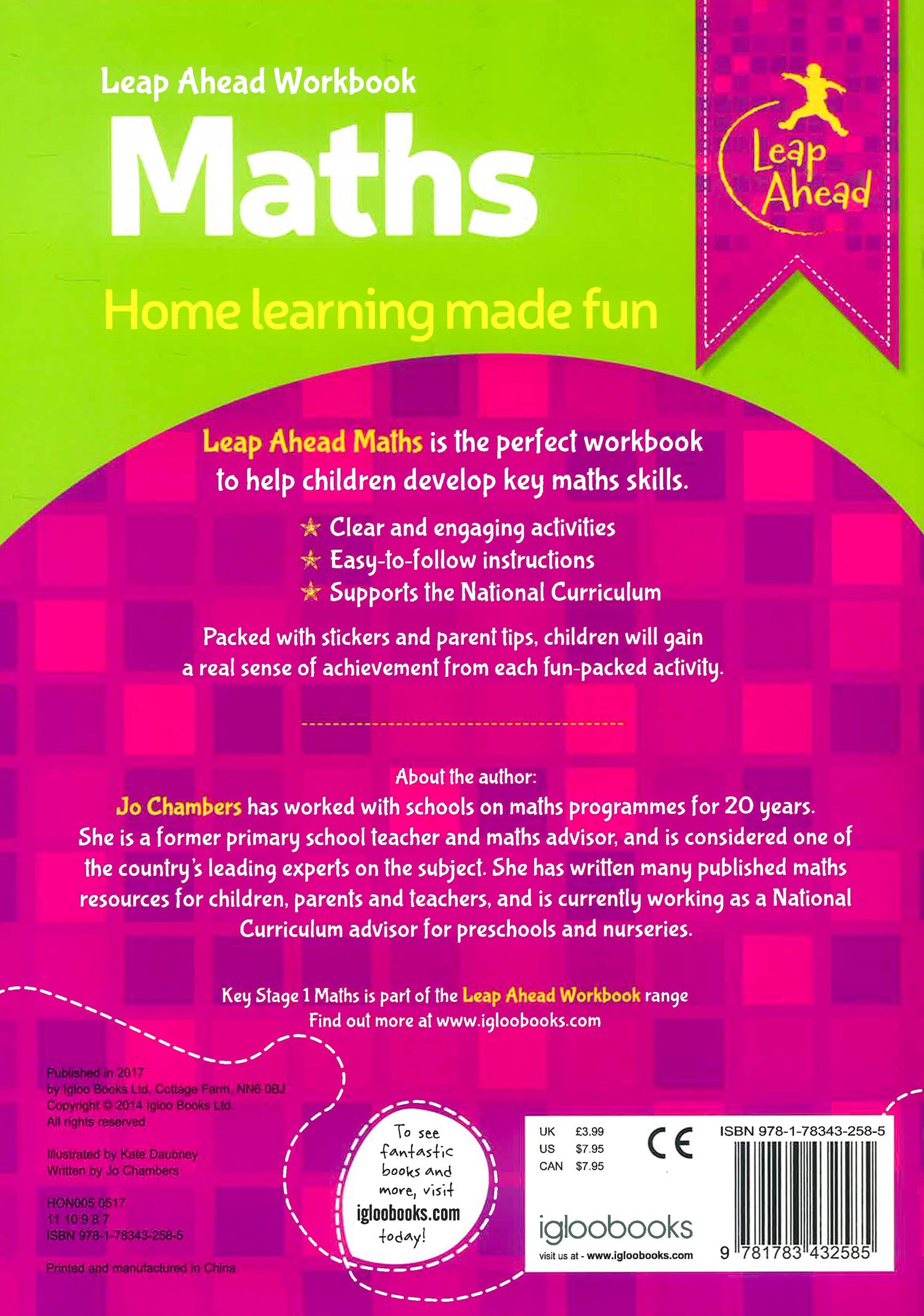 Leap Math Books Leap Ahead Workbook: Math (Ages 5-6) – BookXcess