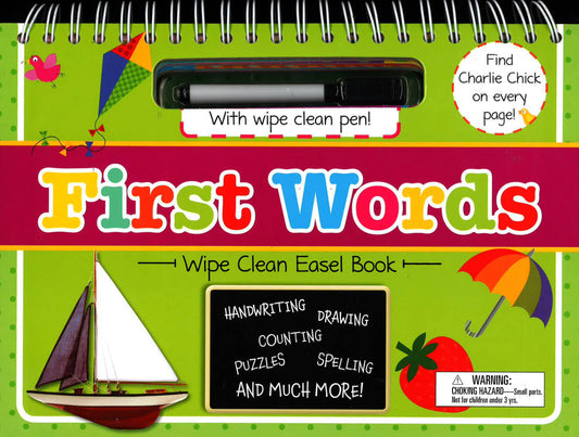 First Words: Wipe Clean Easel Book