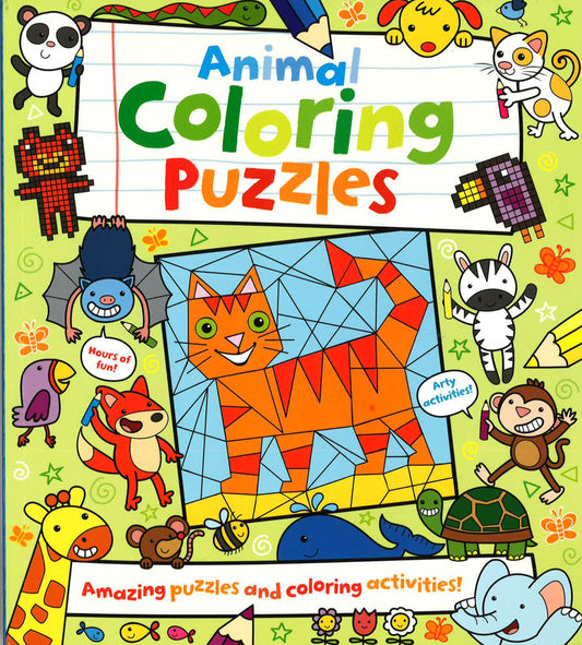 Animal Coloring Puzzles : Amazing Puzzles And Coloring Activities!