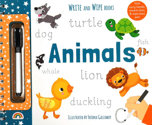 Write And Wipe Books: Animals