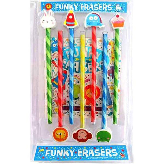 Funky Erasers And Activity Book