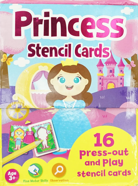 Stencil Flash Cards: Princess