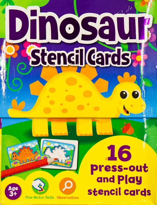 Dinosaur Stencil Cards