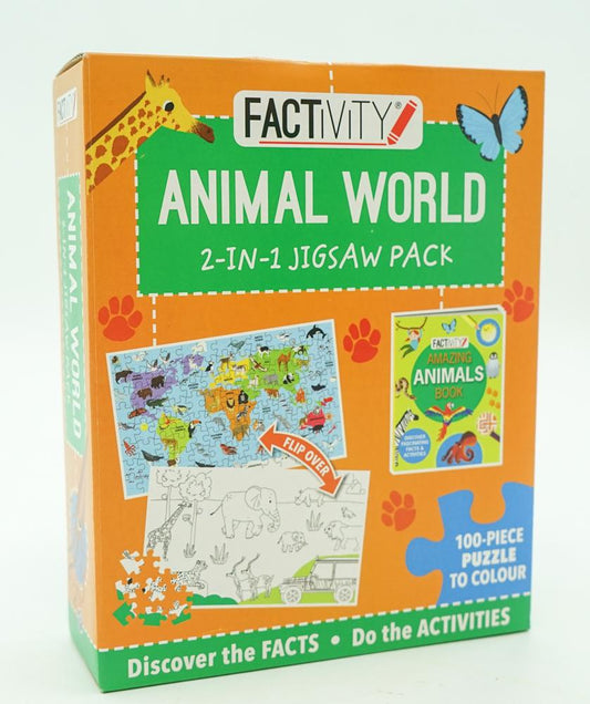 [Bargain Corner] Factivity: Animal World 2-In-1 Jigsaw Pack