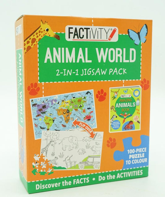 Factivity: Animal World 2-In-1 Jigsaw Pack