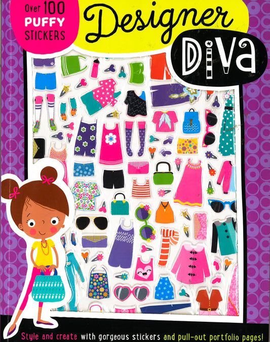 Designer Dina Puffy Sticker Book
