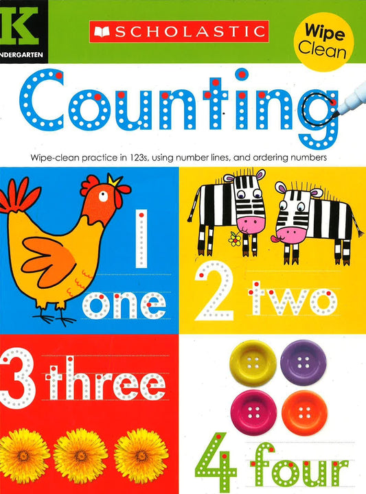 Counting Wipe Clean Workbook (Grade K)
