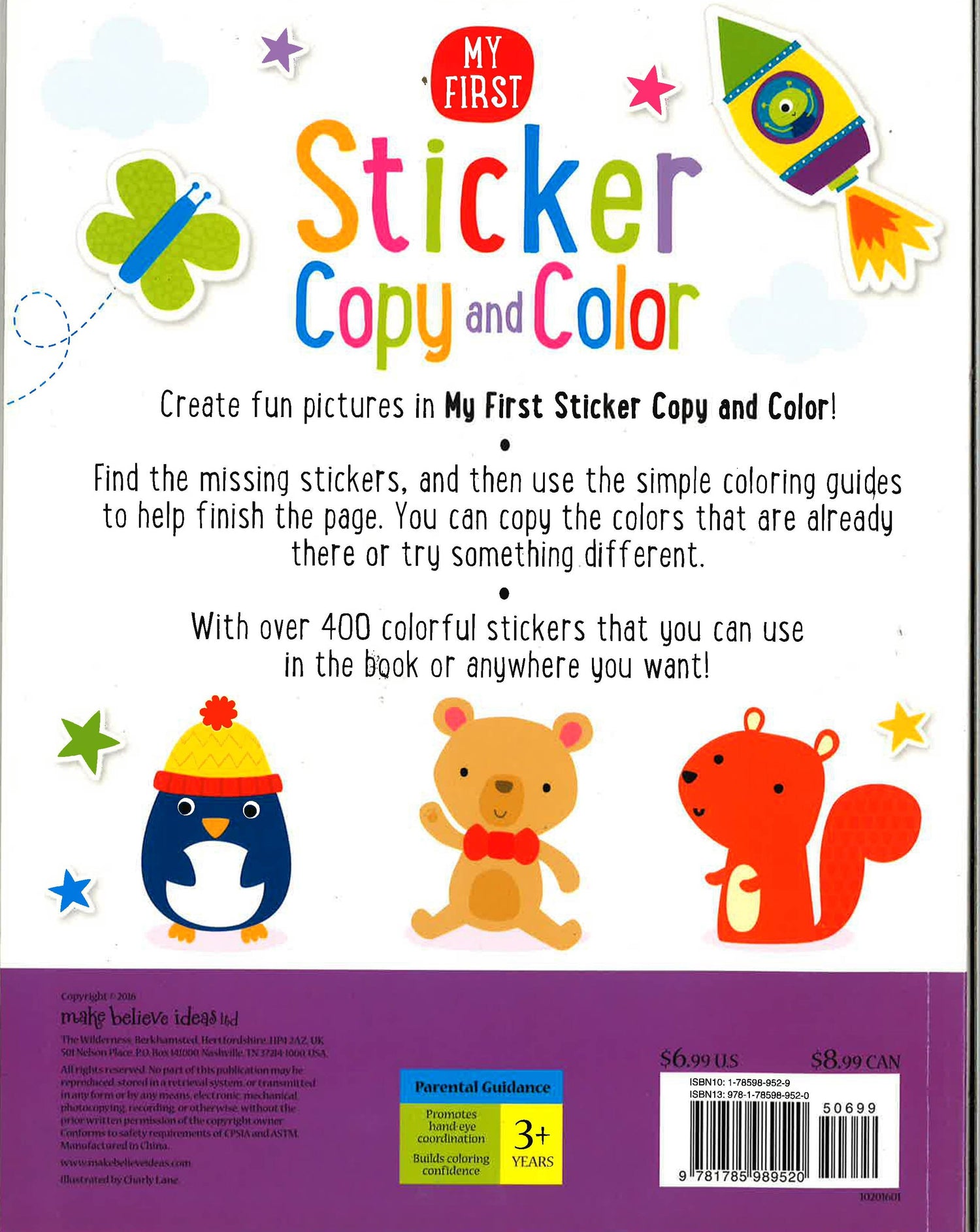 First Coloring Sticker My First Sticker Copy And Colour – BookXcess