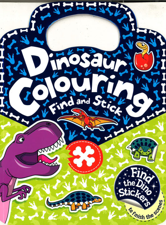 Stick & Find - Dinosaur Colouring
