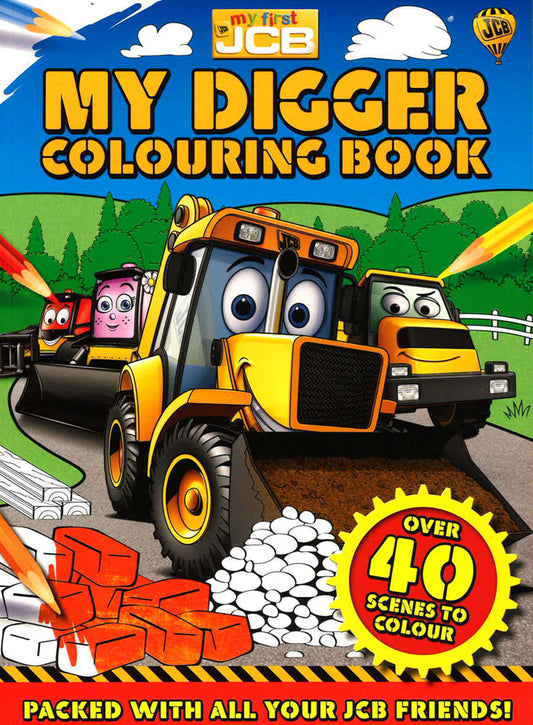 Jcb: My Digger Colouring Book