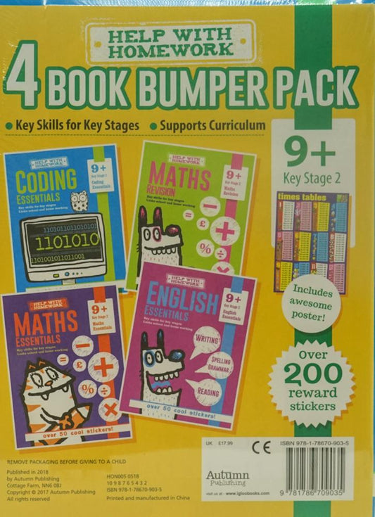 Help With Homework: 4 Book Bumper Pack (9+ Key Stage 2)