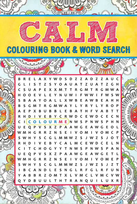 Adult Coloring And Wordsearch: Calm