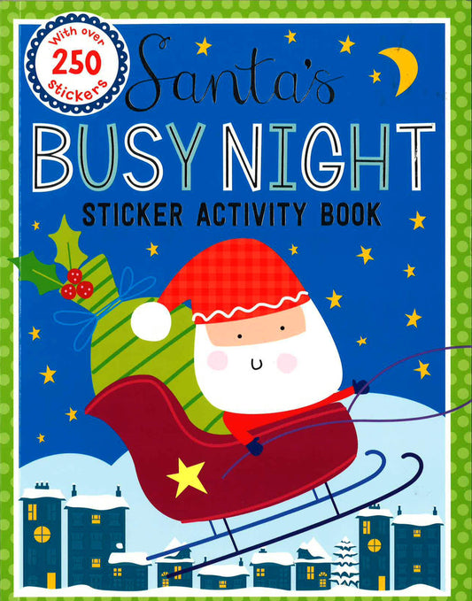 Santa's Busy Night Sticker Activity Book