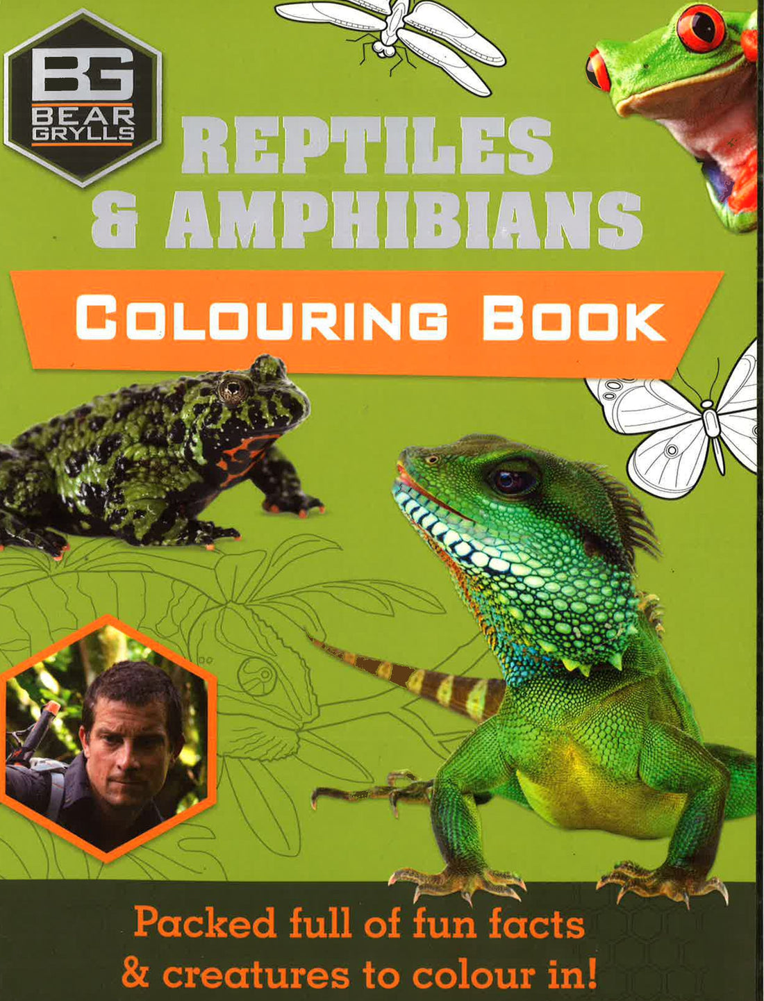 BEAR GRYLLS COLOURING BOOK: REPTILES & AMPHIBIANS – BookXcess