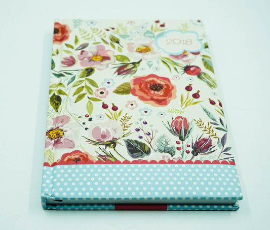 Vintage Blooms 2018 A5 Padded Diary