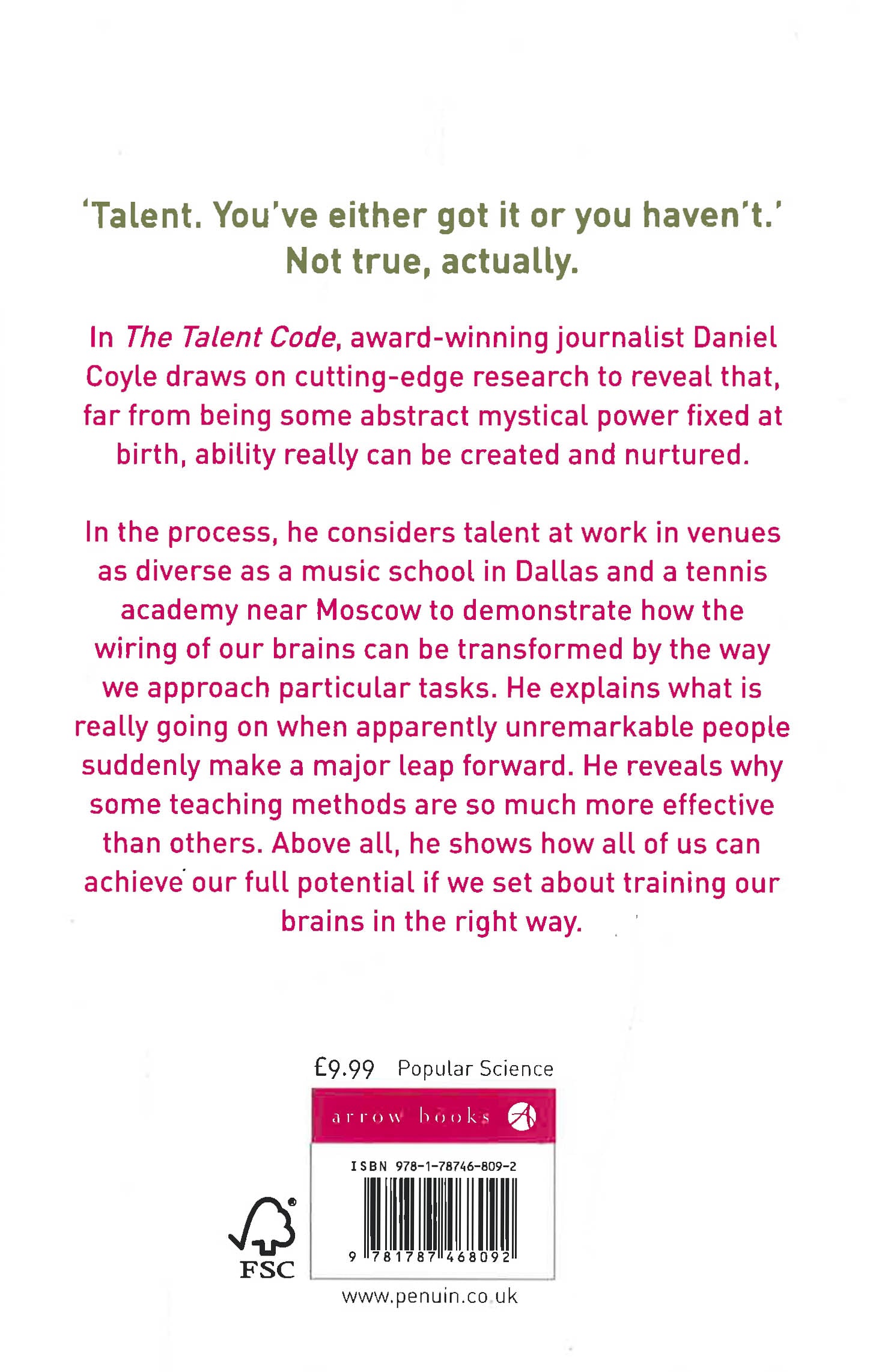 Talent Code Synopsis The Talent Code – BookXcess