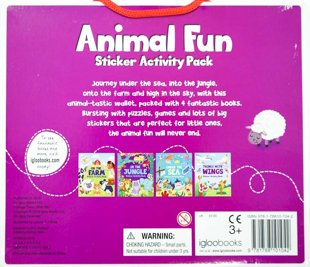 Fun Activity Text Sticker Animal Fun: Sticker Activity Pack – BookXcess