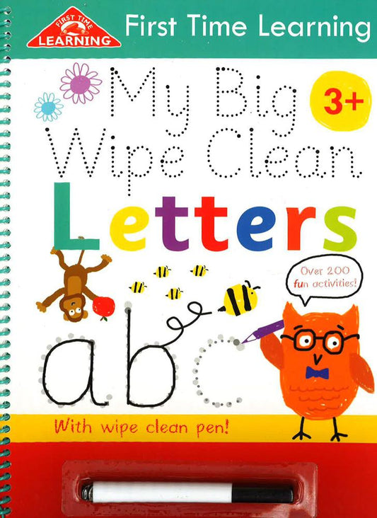 First Time Learning Spiral Wc2: First Time Learning: My Big Wipe Clean Letters