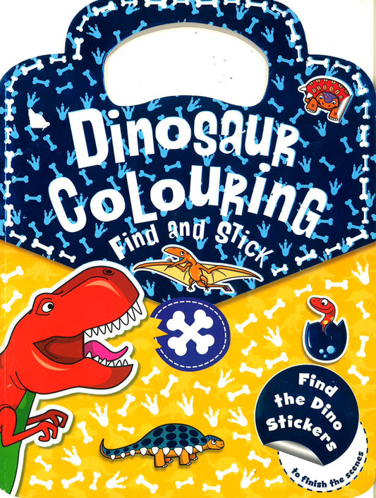 Ultimate Shaped Colouring: Dinosaur Colouring Find And Stick