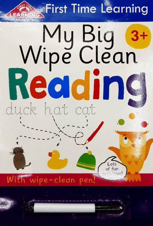 First Time Learning: My Big Wipe Clean Reading (Age 3+)