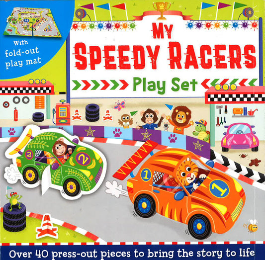 Press-Out And Play Board: My Speedy Racers Play Set