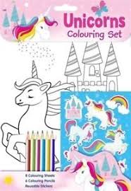 Unicorns Colouring Set