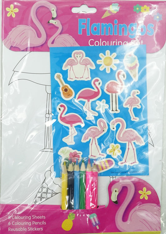 Flamingos Colouring Set (1)