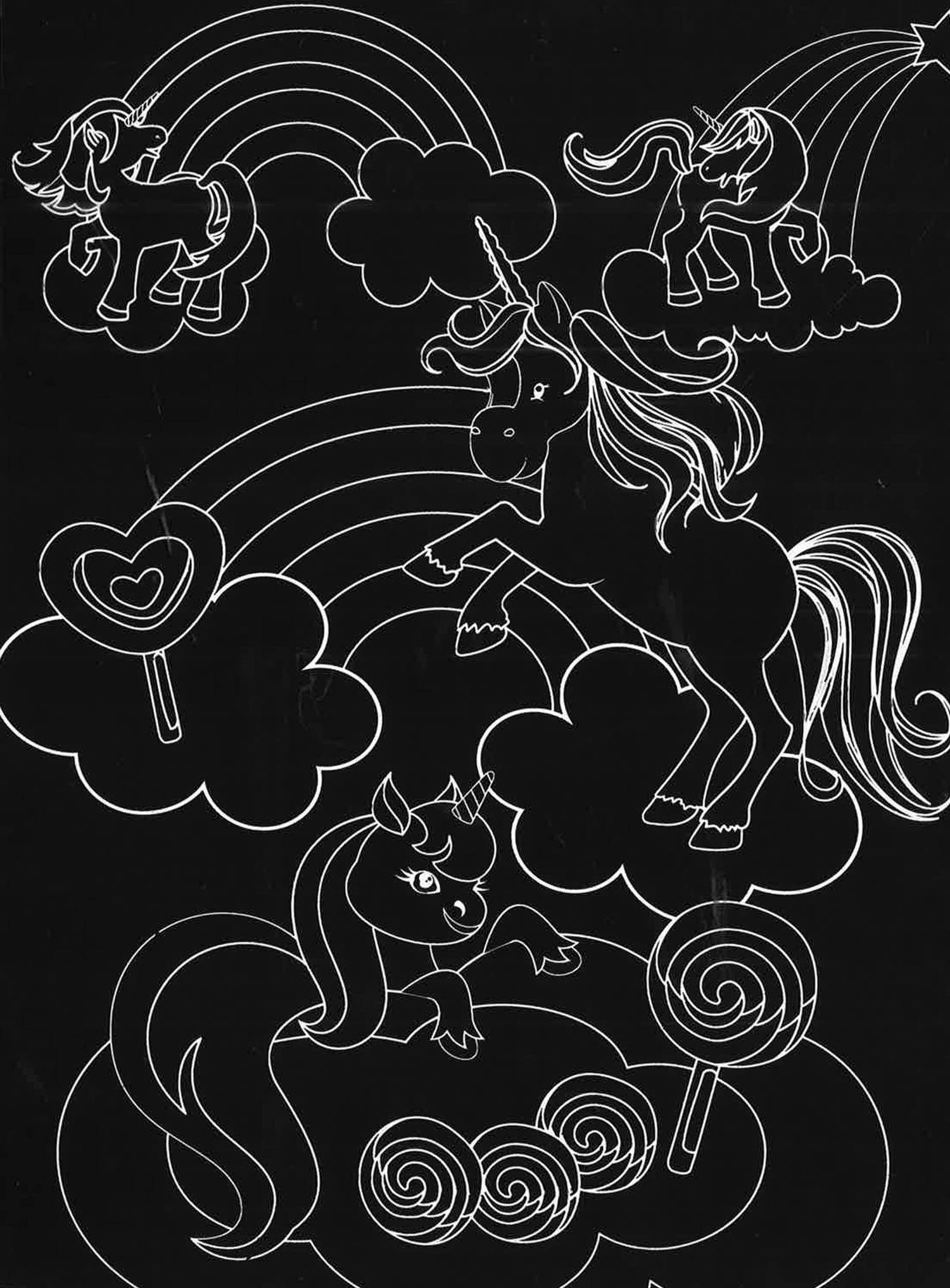 Unicorns Scratch Art Set BookXcess