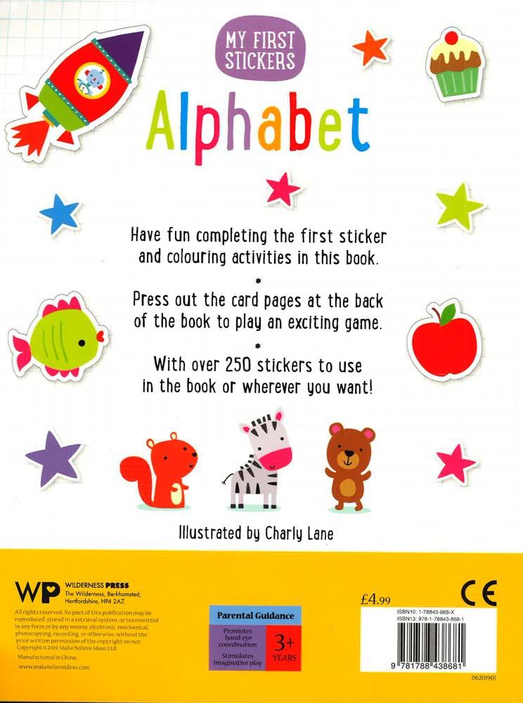 First Text Sticker My First Stickers Alphabet – BookXcess